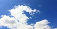 青空と太陽　雲の動き　タイムラプス
